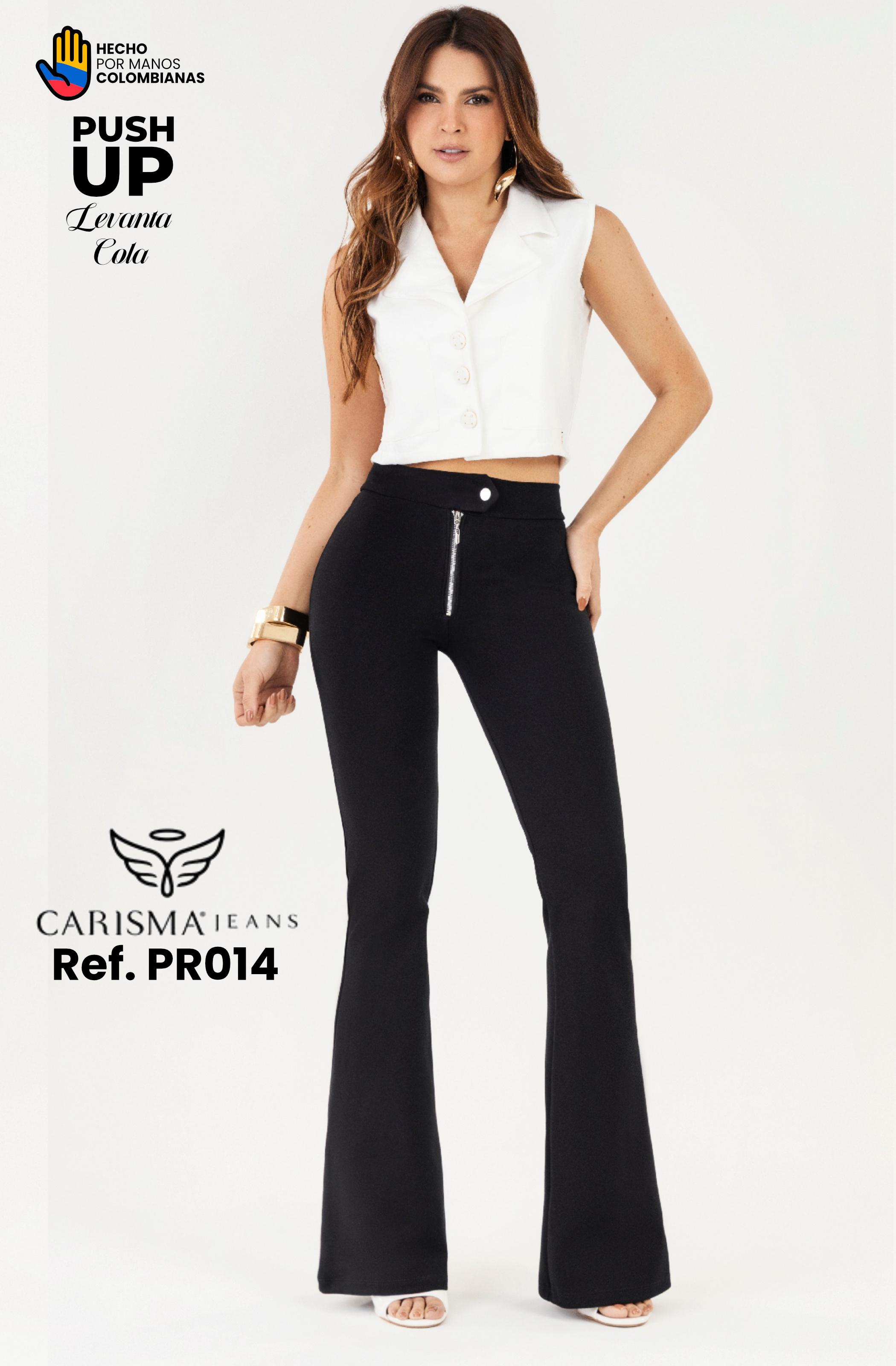 Pantalón colombiano con corte campana y realce perfecto
